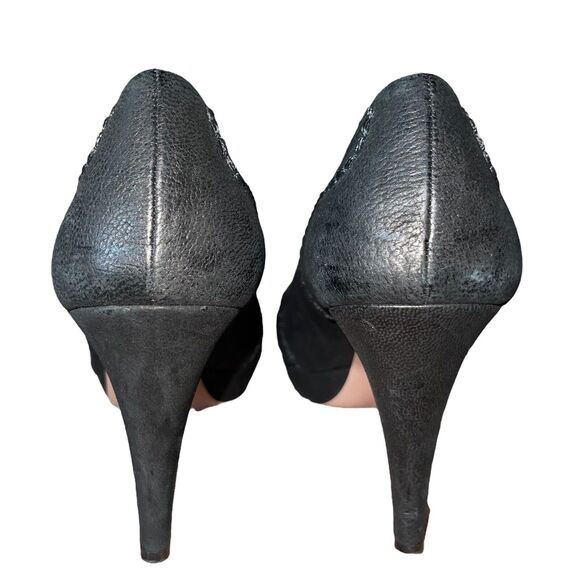 Prada Black Suede Platform Pumps - Picture 10 of 15